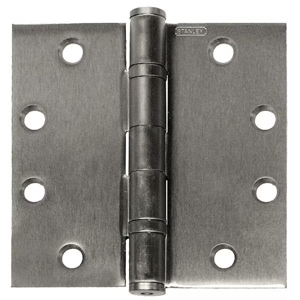 2" W x 5" H Satin Door and Butt Hinge, Best, Mfr#: FBB191NRP 5X4 5 DOOR HINGE 32D  STS