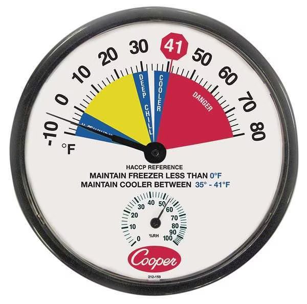 Freezer and Cooler Analog Hygrometer, Cooper-Atkins, Mfr#: 212-159-8