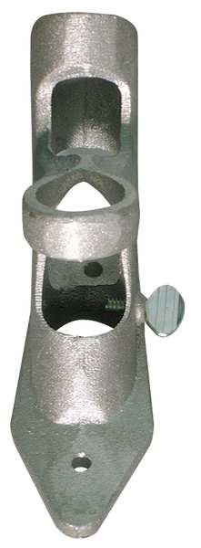 2-Way Bracket, 3in, Cast Aluminum, Silver, Annin Flagmakers, Mfr#: 652260