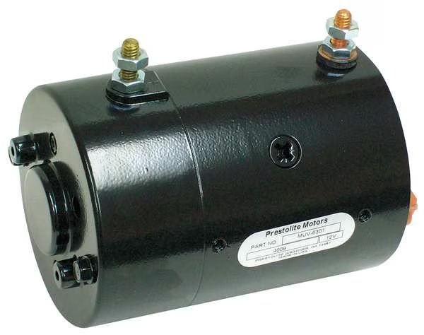DC Motor, 6-3/4 In. L, CW/CCW, Wound Field, Prestolite Motors, Mfr#: MUV-6301
