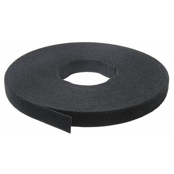 Reclosable Fastener, No Adhesive, 75 ft, 1/2 in Wd, Black, Velcro Brand, Mfr#: 189755