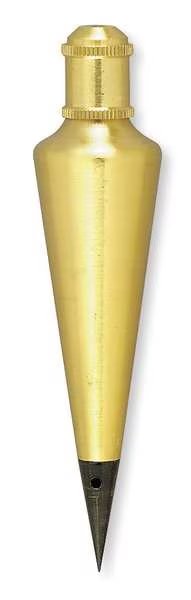 Plumb Bob, Brass, 16 Oz, Johnson Level & Tool, Mfr#: 116