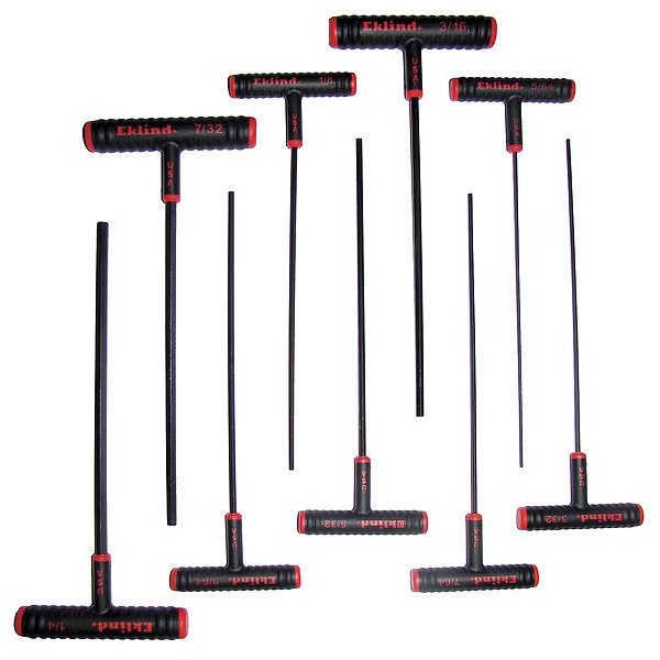 9 Piece SAE T-Shape Hex Key Set, 60909, Eklind, Mfr#: 60909