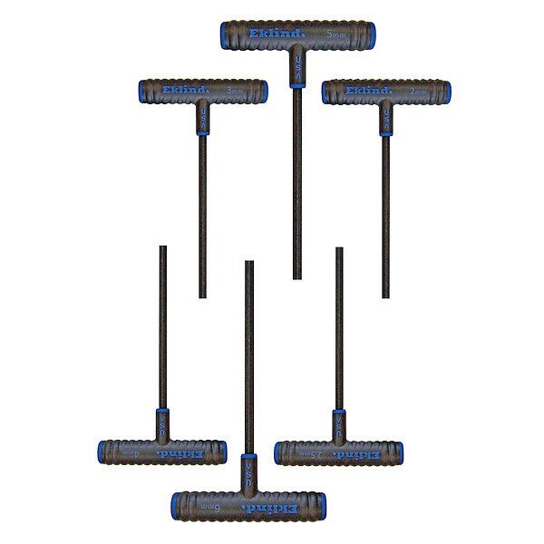 6 Piece Metric T-Shape Hex Key Set, 64606, Eklind, Mfr#: 64606