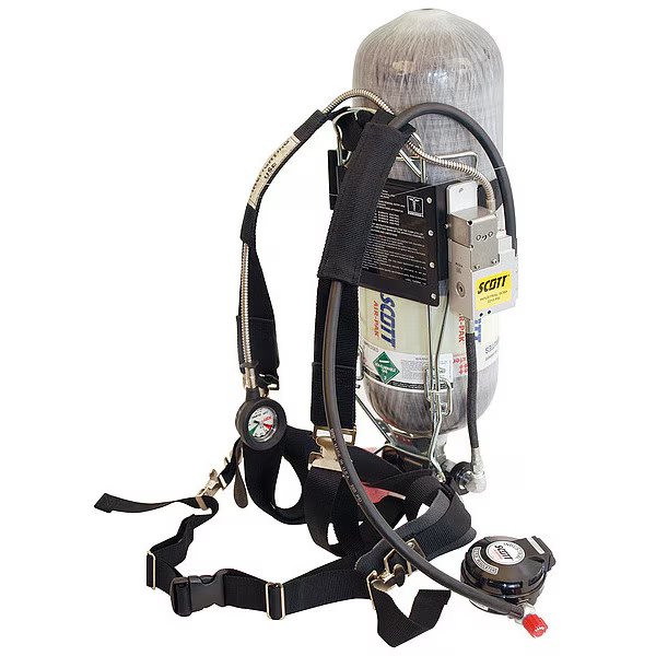 Industrial SCBA, Carbon Fiber, 60 min., 3M Scott, Mfr#: IND114063100101