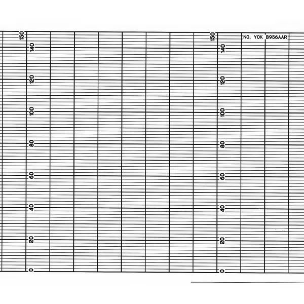 Chart, Fanfold, Range None, 132 Ft, PK2, Graphic Controls, Mfr#: YOK B9987AL