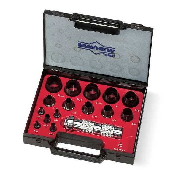 Hollow Punch Set, Not Tether Capable, Mayhew, Mfr#: 66000