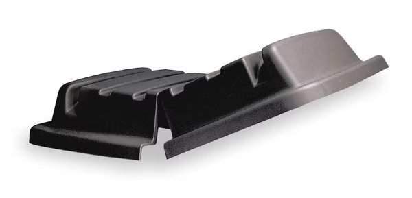Cube Truck Lid, Black, Hinged, 8-1/2inH, Rubbermaid Commercial, Mfr#: FG461500BLA