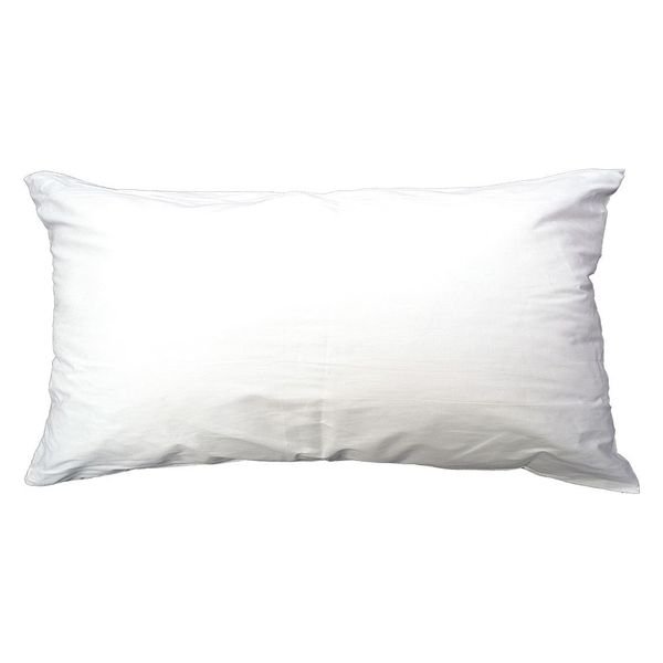 Pillow, King, 37x21 In., White, R & R Textile, Mfr#: X11702