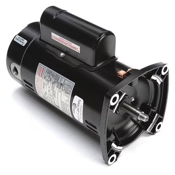 Pool Pump Motor, Capacitor-Start/Run, 1 HP, 48Y Frame, 3,450 Nameplate RPM, Century, Mfr#: QC1102