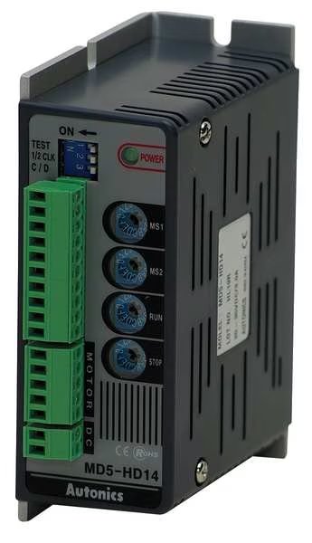 Stepping Mtr Driver, 5-Ph, 100-220VAC, 1.4A, Autonics, Mfr#: MD5-HF14