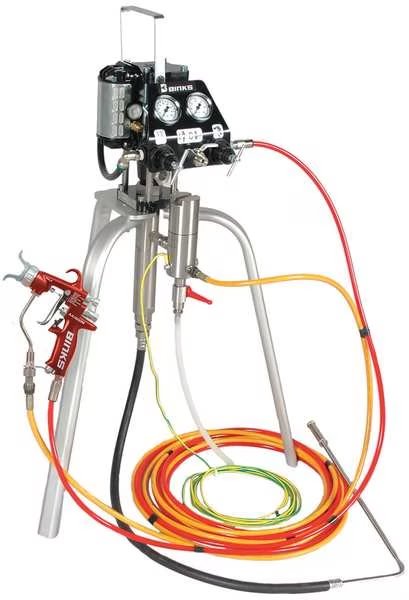 Air Assisted Airless Pump Outfit, 0.4 gpm, Binks, Mfr#: MX412UC-EDT1S25