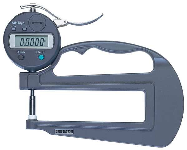 Digital Thickness Gage, 0 to 0.470In, Mitutoyo, Mfr#: 547-520SCAL
