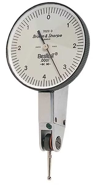 Dial Test Indicator, Hori, 0 to 0.008 In, Tesa Brown & Sharpe, Mfr#: 599-7023-3
