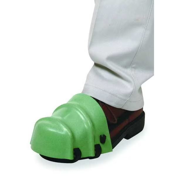 Foot Guard, Safety Toe Caps, Unisex, Strap On, Plastic, Green, Universal Size, 1 Pair, EnjoyTool Select, Mfr#: 5T457