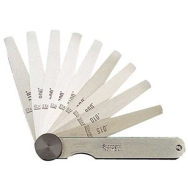 Thickness Gage, Tapered, 0.03-0.50mm, Starrett, Mfr#: 173MAT