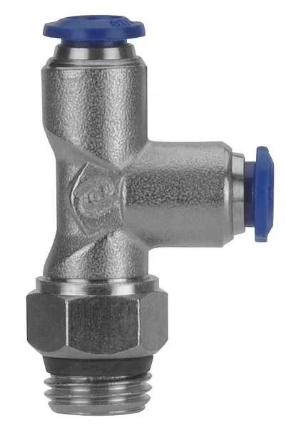 Male Swivel RunTee, PushConn, Size 1/4, PK5, Aignep Usa, Mfr#: 87222-04-04