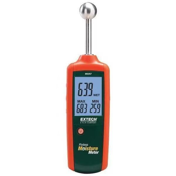 Pinless Moisture Meter, Extech, Mfr#: MO257