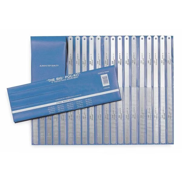 Feeler Gage Set, 20 PC, Precision Brand, Mfr#: 19990