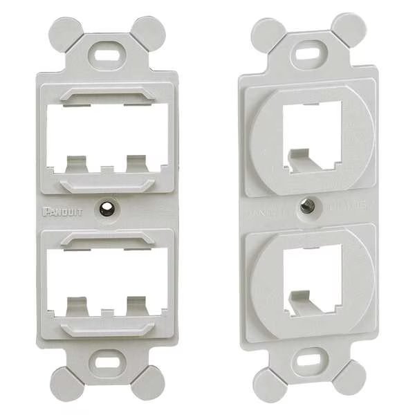 106 Module Frame, Mini Com, 4 Port, Off Wht, Panduit, Mfr#: CF1064IWY