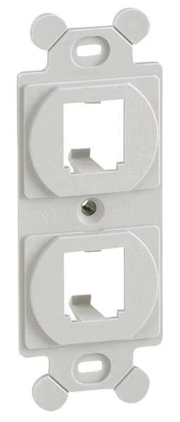 106 Module Frame, Mini Com, 2 Port, Ivory, Panduit, Mfr#: CF1062EIY