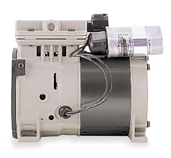 Piston Air Compressor/Vacuum Pump, 1/3HP, Thomas, Mfr#: 688CE44