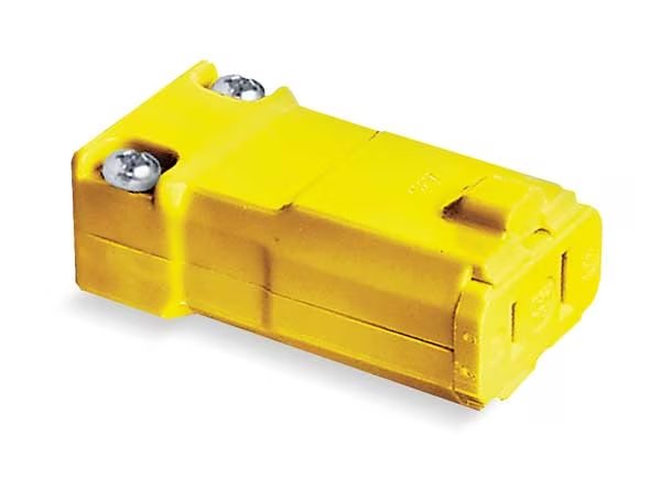 Connector, 1-15R, 15A, 125V, Hubbell, Mfr#: HBL5869VY
