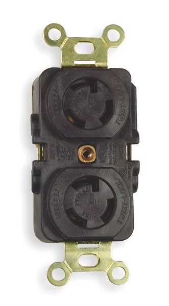 15A Locking Receptacle 2P 3W 277VAC L7-15R BN, Hubbell, Mfr#: HBL4750