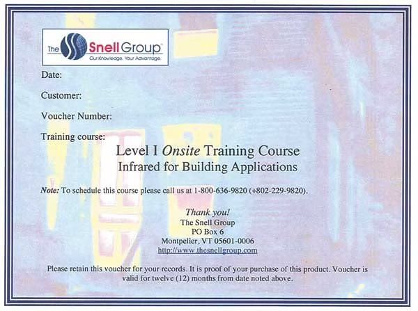 Level I Thermography Training, Onsite, The Snell Group, Mfr#: SNELL-L1-ON-BLDG