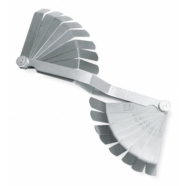 16 Blade Overhead Valve Feeler Gauge Set, Proto, Mfr#: J000R