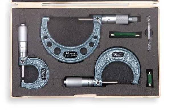 Micrometer Set, 0-3 In, Mitutoyo, Mfr#: 103-922