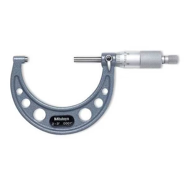 Micrometer, 4 to 5", 0.0001, Ratchet, Mitutoyo, Mfr#: 103-219