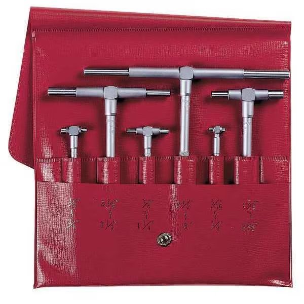 Telescoping Gage Set, 6 Pc, 0.315 to 6In, Mitutoyo, Mfr#: 155-903