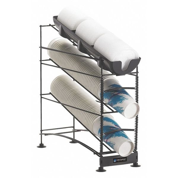 Wireworks, 3Tier Cup Dispenser, W/Lid Tray, EnjoyTool Select, Mfr#: C8503WF