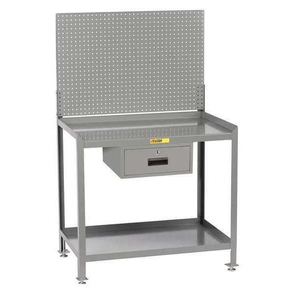 Workstation, 1-Drawer, Pegboard, 24 x 48