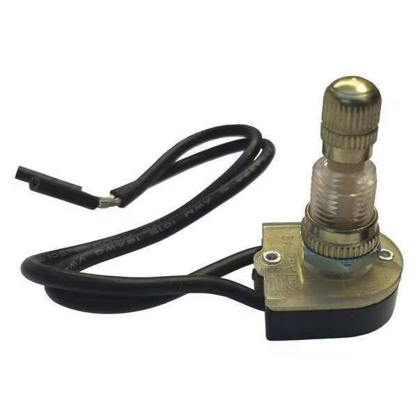 Rotary Switch, Brass, SPST, 6A, 125VAC, Gardner Bender, Mfr#: GSW-61