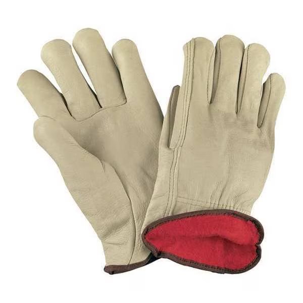 Cowhide Leather Drivers Gloves, Lined, Large, Natural, 3 Pairs/Case, Partners Brand, Mfr#: GLV1063L
