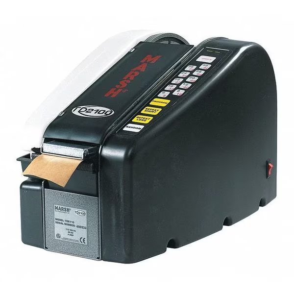 Electric Paper Gum Tape Dispenser, Black, Marsh, Mfr#: MARSHELEC