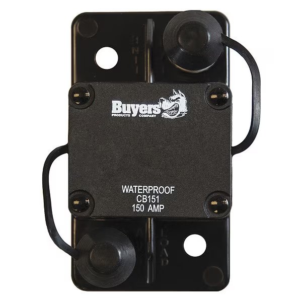 150 Amp Circuit Breaker With Manual Push-to-Trip Reset With Large Frame, Buyers Products, Mfr#: CB151PB