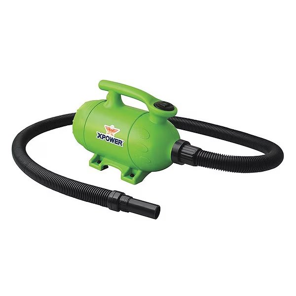 2 HP, 100 CFM, 8.0A, 2-in-1 Pro-At-Home Force Air Pet Dryer + Vacuum, Xpower, Mfr#: B-2 GREEN
