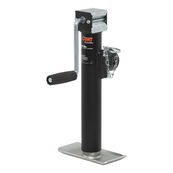 Pipe-Mnt Swvl Jack w/Sde Handle, 10" Trvl, Curt, Mfr#: 28321