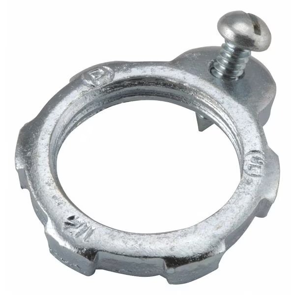 Bonding Locknut, 13/64" L, 1/2" Conduit, Raco, Mfr#: 1242