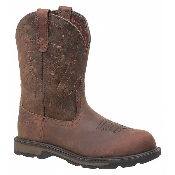 Size 12 Men's Western Boot Steel Western Boot, Brown, Ariat, Mfr#: 10014241