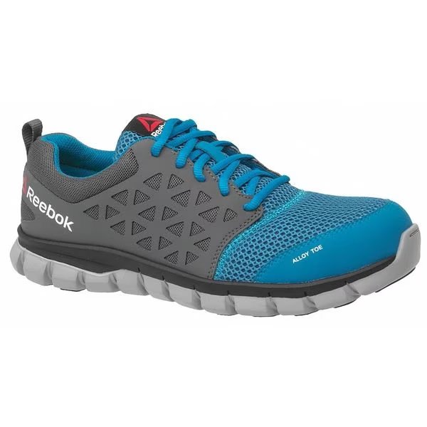 Size 11-1/2W Men's Athletic Shoe Alloy Work Shoe, Blue/Gray, Reebok, Mfr#: RB4040