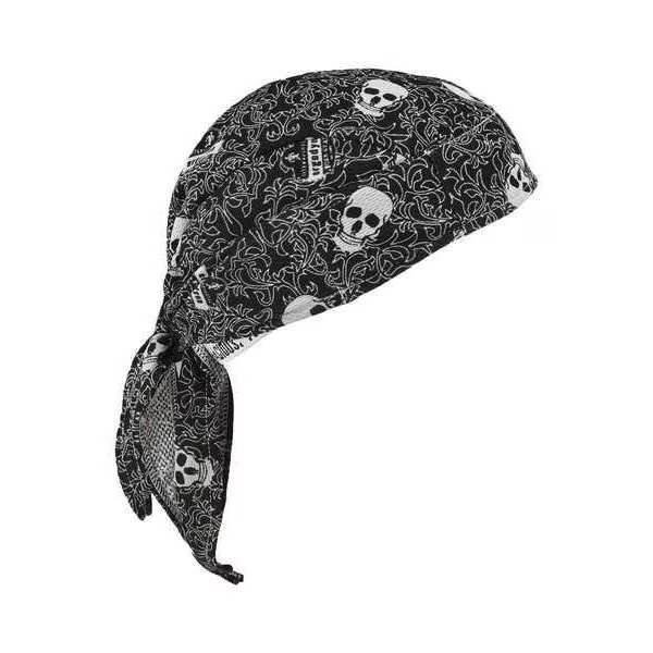 Dew Rag, Black/White, 1 min. Soaking Time, Chill-Its By Ergodyne, Mfr#: 6615