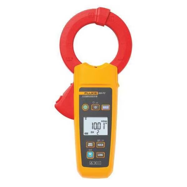 Digital Current Leakage Tester, LCD, CAT III 600 V, CAT IV 300 V Safety Rating, Fluke, Mfr#: FLUKE-369 FC