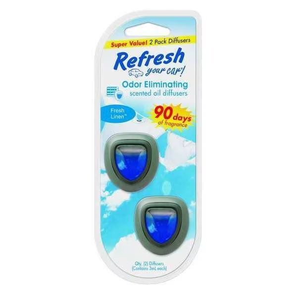 Air Freshener, Diffuser, Fresh Linen, PK2, Refresh, Mfr#: RMD201-2AME
