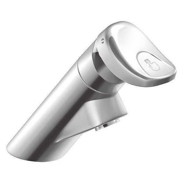 Metering Single Hole Mount, 1 Hole Straight Spout Bathroom Faucet, Chrome
