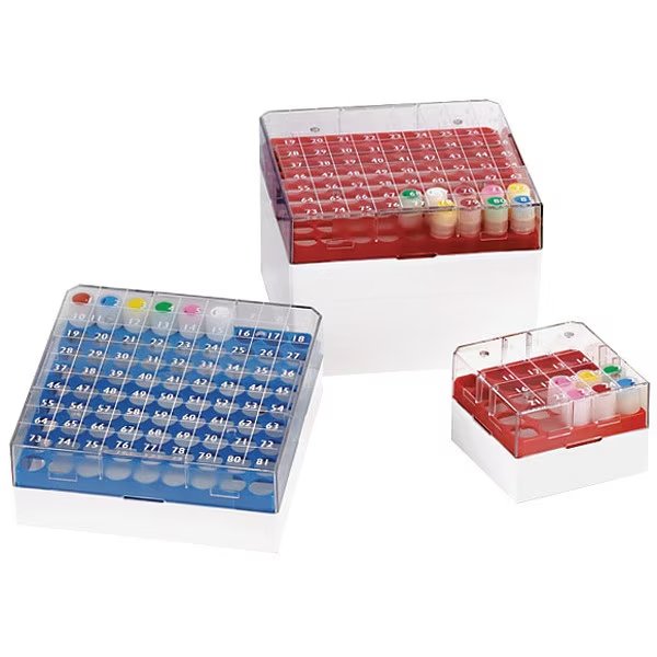 Cryogenic Vial Storage Box, Red, PK8, Globe Scientific, Mfr#: 3039R