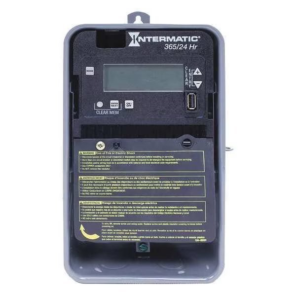 Electronic Timer, 24 hr./365 Days, 30A, Intermatic, Mfr#: ET2105CR